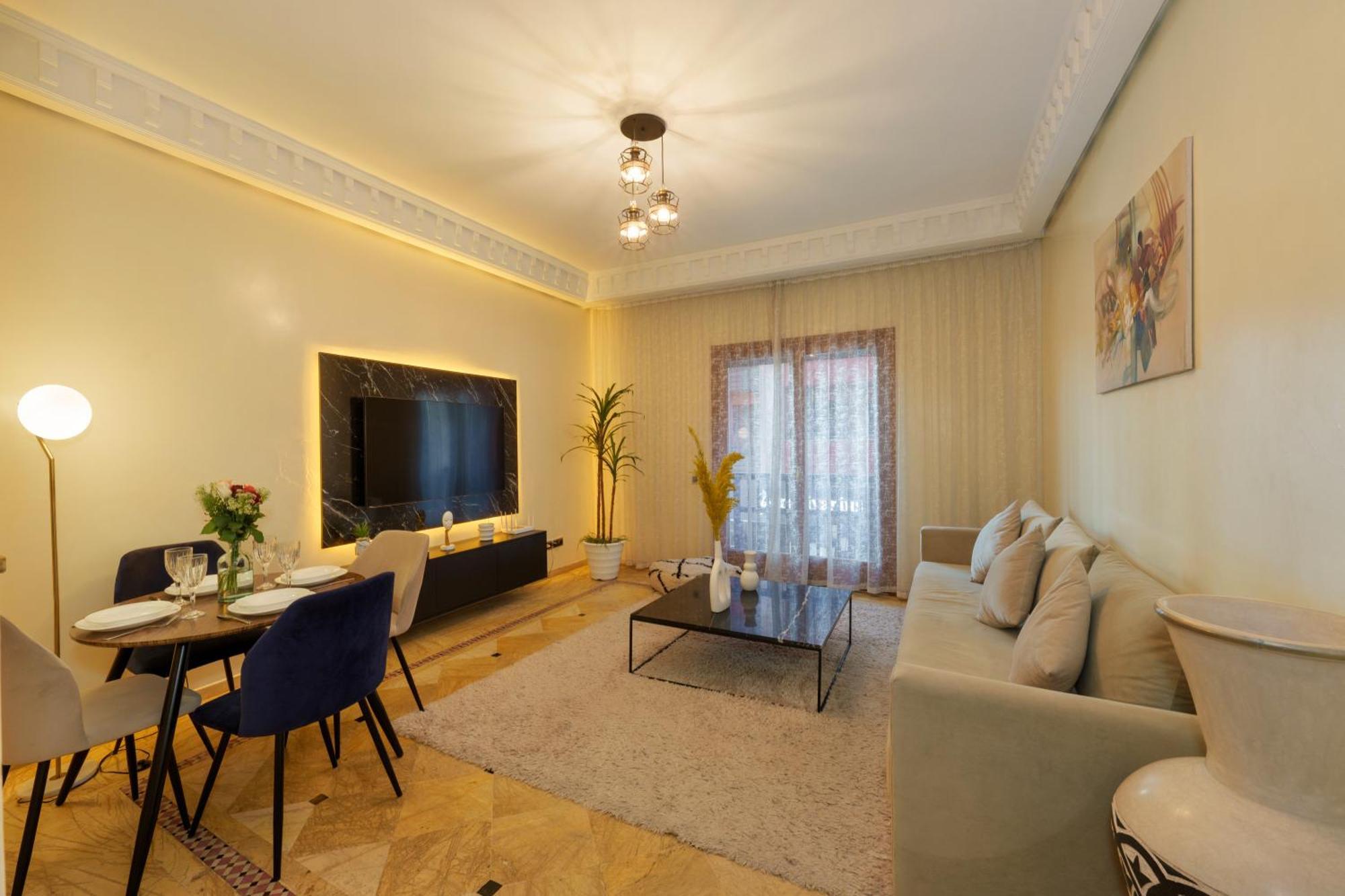 Appartement Haut Standing Gueliz Plaza Avec Vue Marakeş Dış mekan fotoğraf