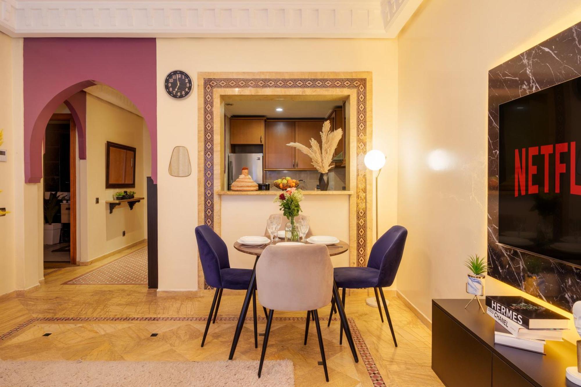 Appartement Haut Standing Gueliz Plaza Avec Vue Marakeş Dış mekan fotoğraf