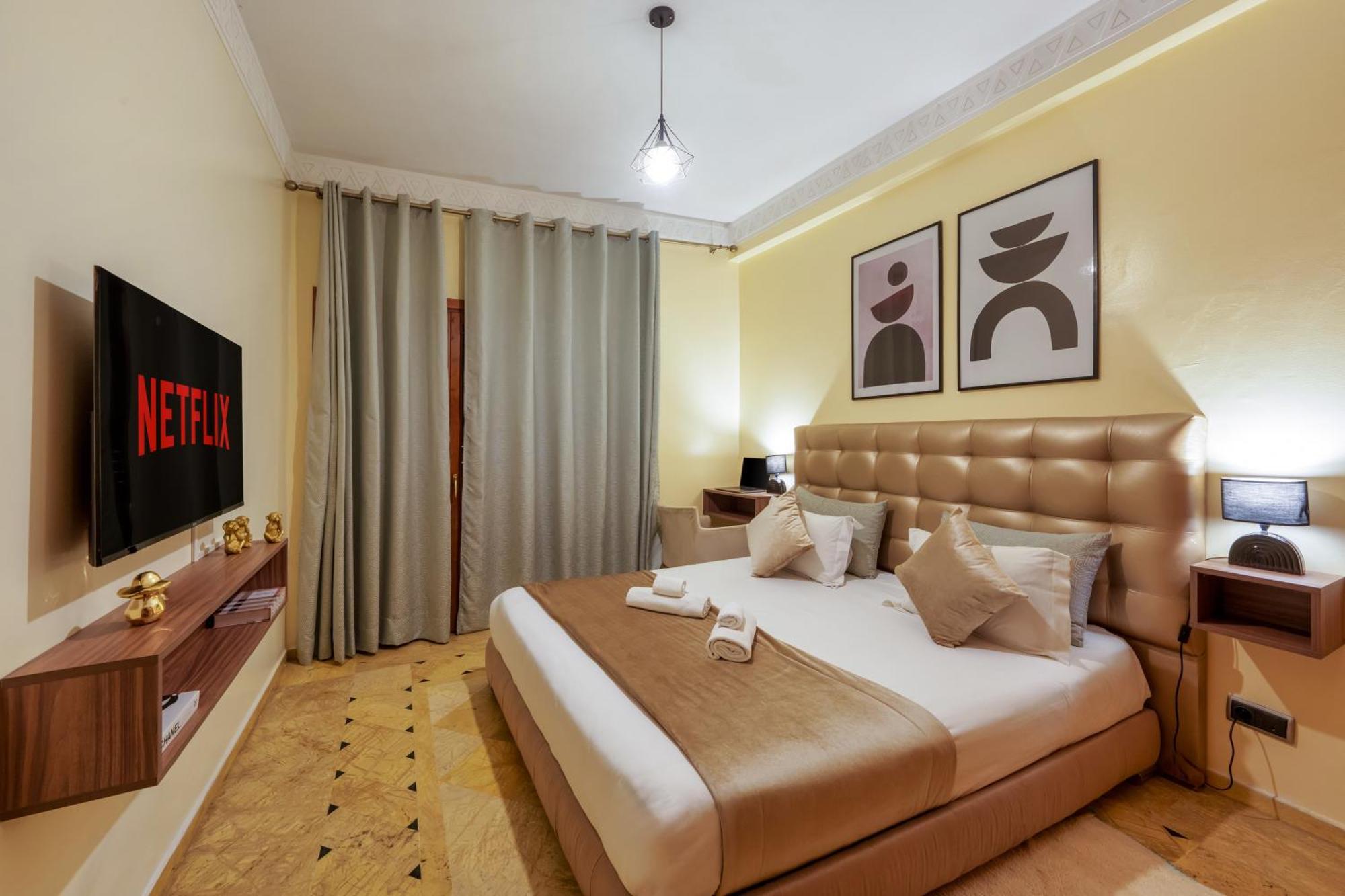 Appartement Haut Standing Gueliz Plaza Avec Vue Marakeş Dış mekan fotoğraf