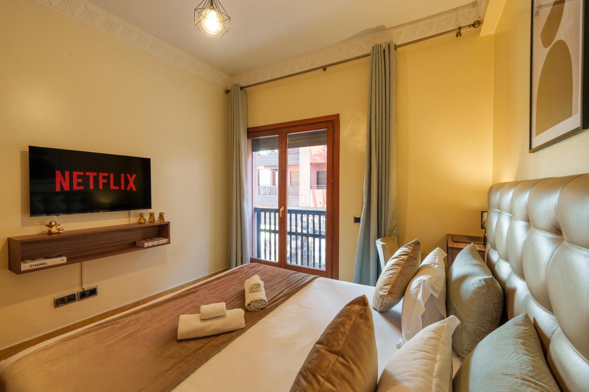 Appartement Haut Standing Gueliz Plaza Avec Vue Marakeş Dış mekan fotoğraf
